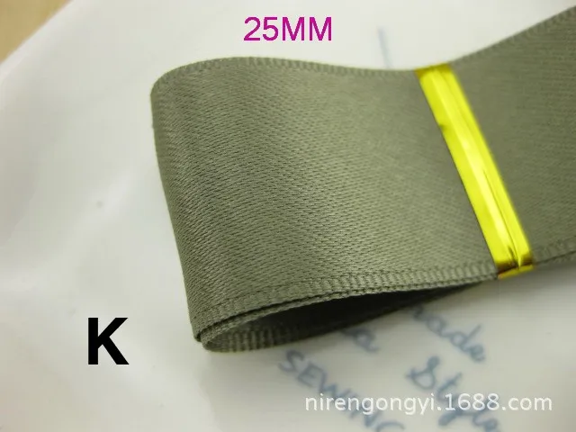 New 25mm Matte Riband Double Face satin ribbons DIY hair accessories bowknot materials Polyester Ribbons 5Mlot_23