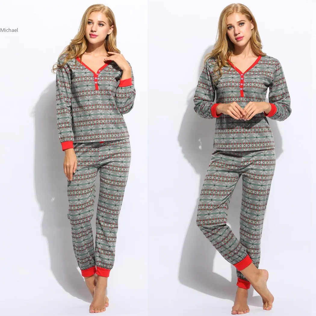 FANALA Brand 2017 Women Christmas Geometric Print Long Sleeve Elastic