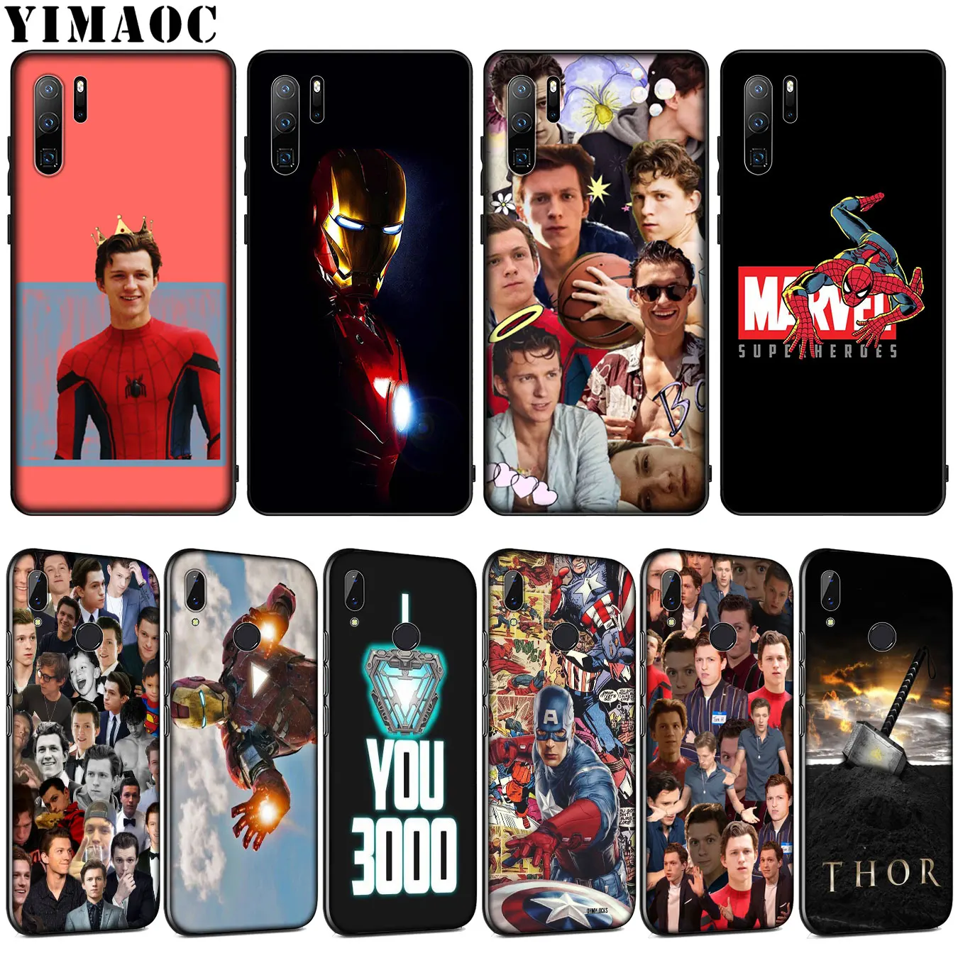 

YIMAOC Tom Holland SpiderMan Marvel Soft Silicone Case for Huawei P30 P20 Pro P10 P9 Lite Mini 2017 2016 Cover P Smart Z 2019