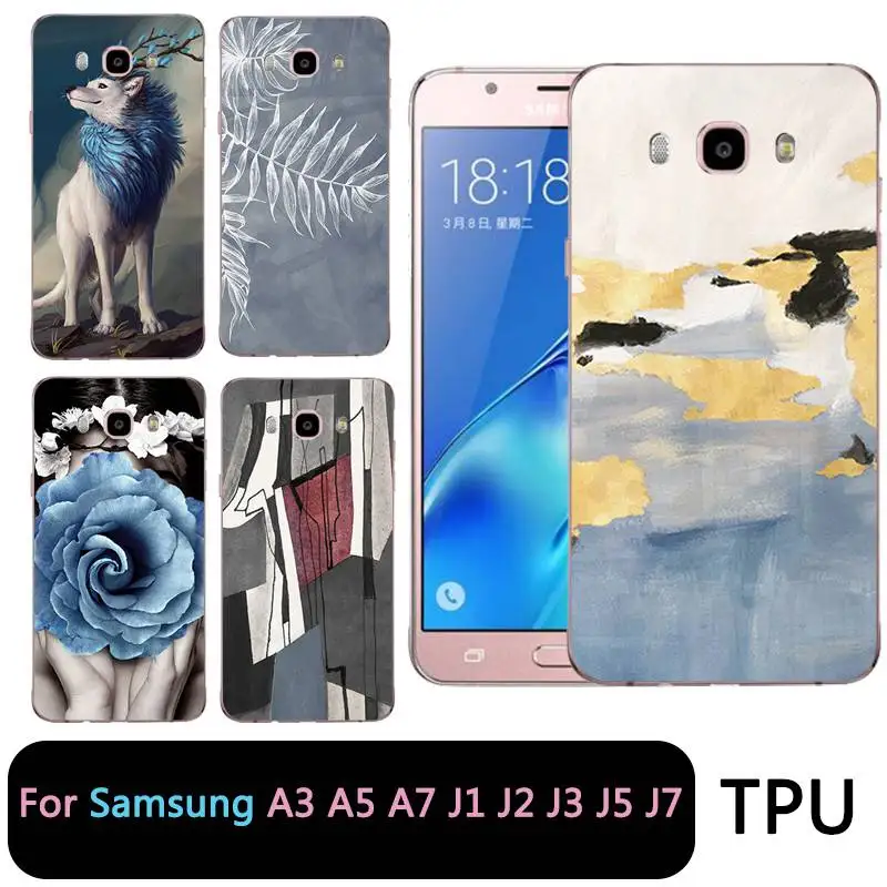 Qmswei Мягкий ТПУ Прозрачный чехол для телефона Samsung Galaxy A3 A5 2017 2016 prime J1 J2 J5 J3 J7 мягкий