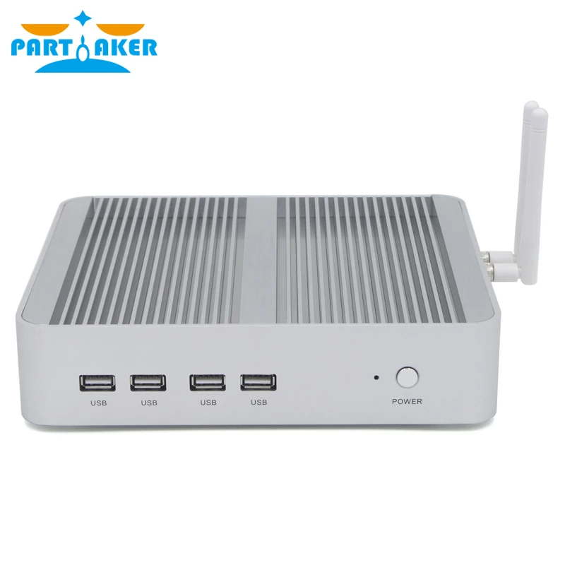 Partaker B16 8th Gen Mini PC Intel Core i5 8250U Quad Core 4.0GHz 8MB Cache Fanless Mini Computer Win 10 4K HTPC