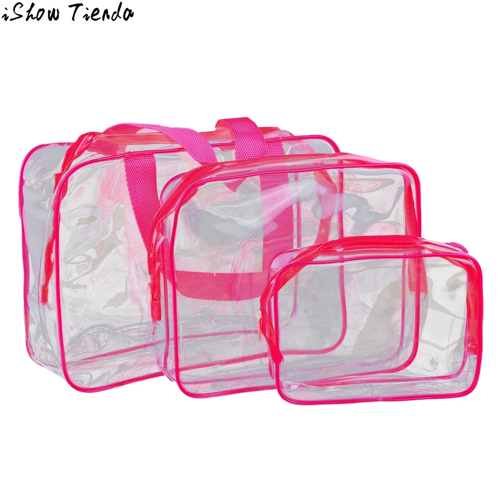 Xiniu Transparent Cosmetic Bags Waterproof Women Makeup