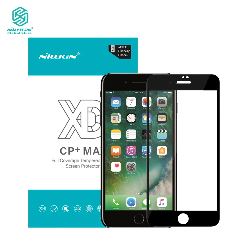 

Nillkin glass film for iPhone 8 curved full screen Anti-Explosion protector for iPhone 7 Anti-broken edge Full Screen Protector