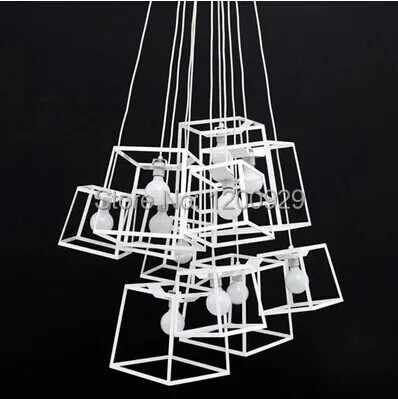 

Free Shipping Wrought iron box droplight Pendant Light PLL-23