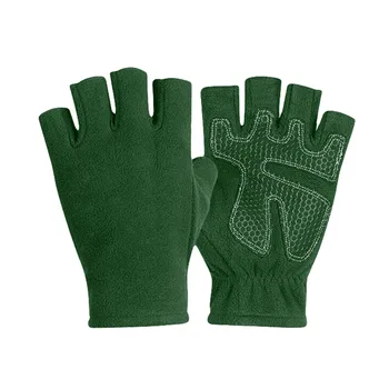

New Half Finger Cycling Riding Gloves Wind Resistant Waterproof Anti Slip Breathable Polar Fleece Hiking Bike Gloves