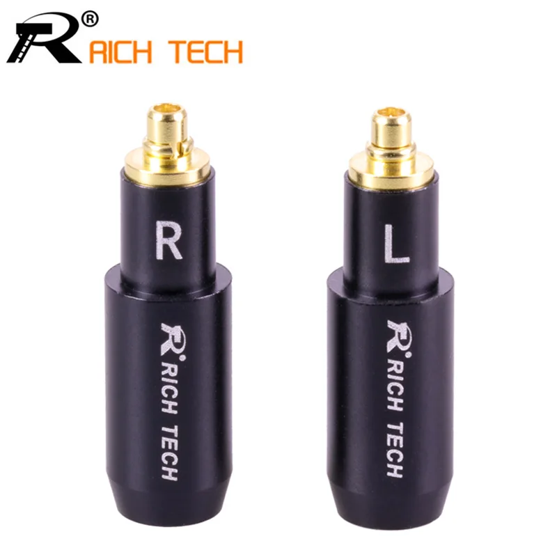 

10pcs/10Pairs Enthusiasts Earphone Jack MMCX Male Gold Plated Earphone Pin Plug for Audio-technica ATH ESW750 ESW950 ES770H 990H