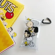 INS Горячая Rogue Dog Прозрачная ПВХ маленькая сумка-карандаш Kawaii карманная сумка для хранения кошелек карта Упаковка обучающий инструмент для хранения