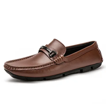 

Shoes Men Soft Moccasins Genuine Leather Men Loafers Slip On Casual Breathable Shoes Luxury Party Shoes Male Driving Shoes