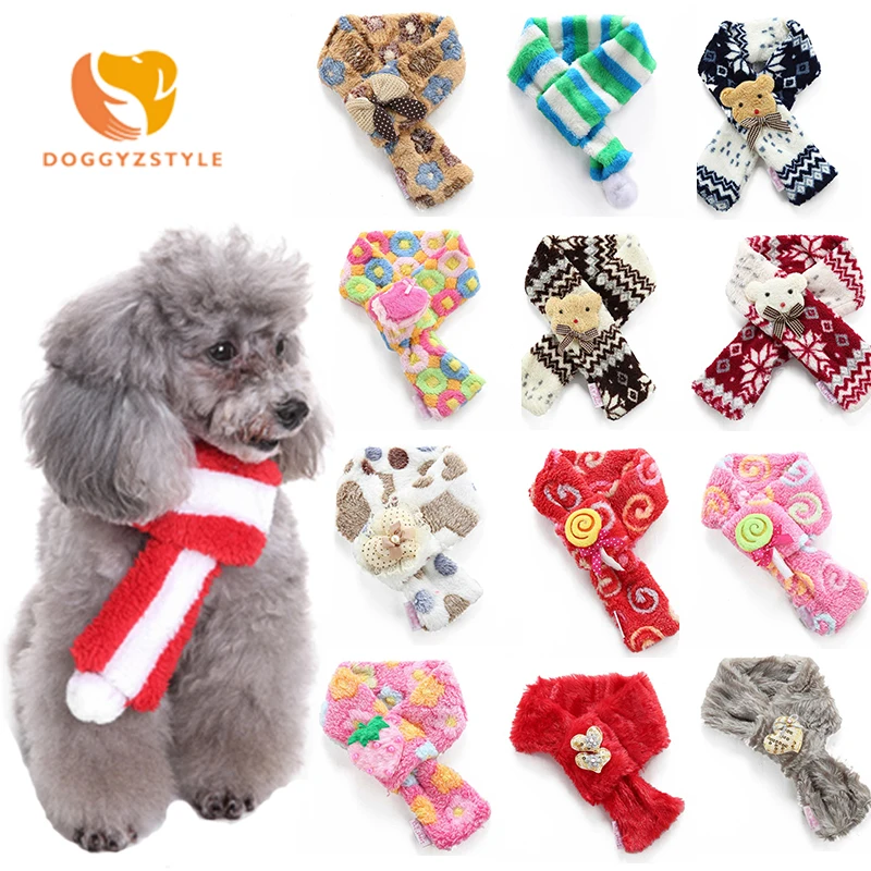 Christmas Pet Dog Cat Scarf Winter Warming Cute Puppy Kitten