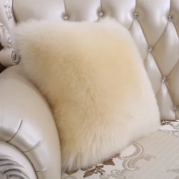 

Sheepskin wool pillow bed pillow sofa cushion wool fur cushion pad car back cushion insert cushion decorative