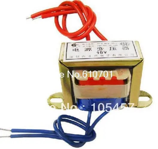 

(1) 9VAC Output Voltage 3W EI Ferrite Core Input 220V 50Hz Vertical Mount Electric Power Transformer
