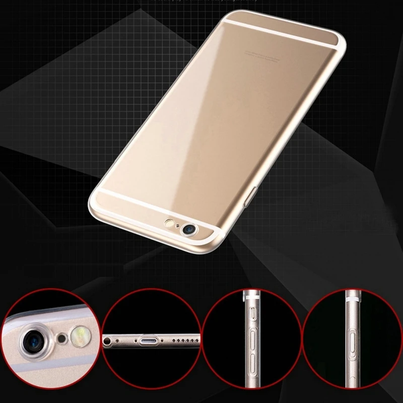 Прозрачный мягкий силиконовый чехол для iphone 7 8 6 6s Plus 7Plus 8Plus X XS MAX XR прозрачный