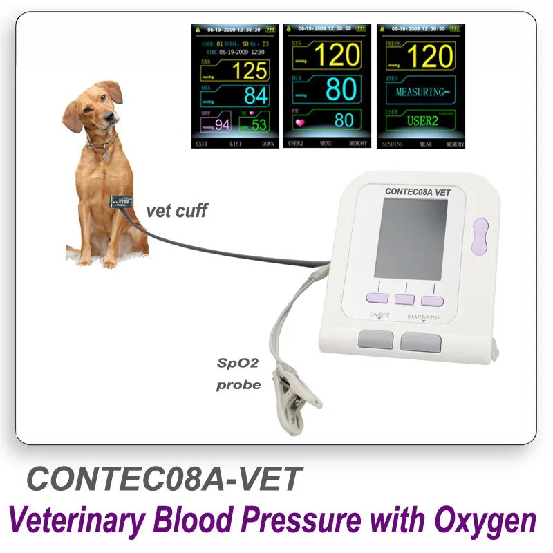 CONTEC08A Digital Veterinary NIBP Blood Pressure Monitor and pluse