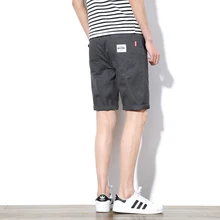 Летние шорты Для мужчин модный бренд хороший Slim Fit Повседневное Для мужчин s пляжные шорты 111% хлопок середине талии хаки Для мужчин шорты плюс Размеры 5XL-M поп