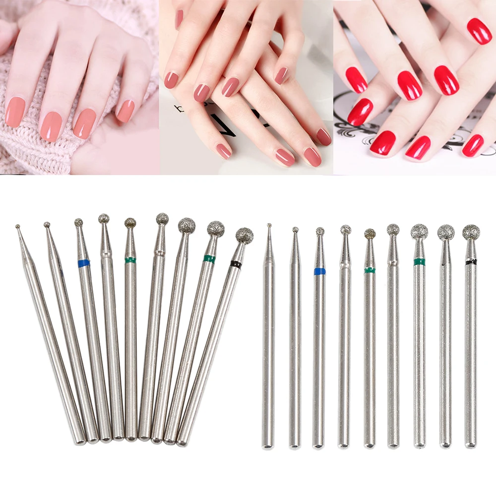 

2.34mm Shank Diamond Rotary Grinding Head Tool Abrasive Tool Tipped Electroplated Accessories Nail Drill Bits