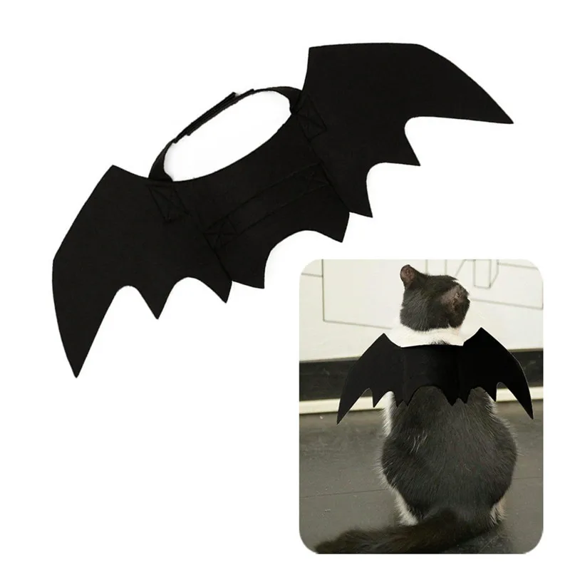 

Halloween Bat Wing Costume Cat Vest Small Dog Cat Cool Batman Cosplay Puppy Cat Decoration Party Dress Up Harness Pet Clothes