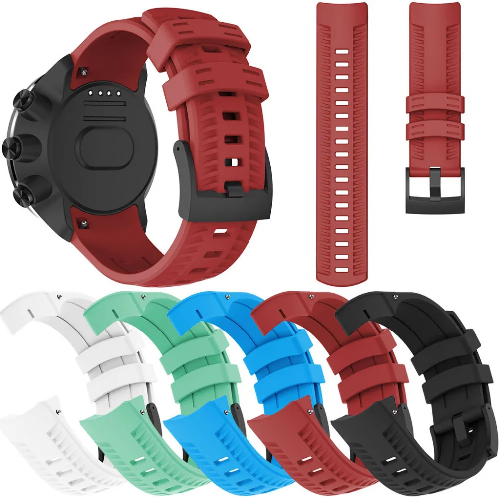 

Sports Wrist Band Silicone Watch Band Replacement Wristband Band Strap for SUUNTO 9/ Baro Smart Watch Comfortable 40MR25