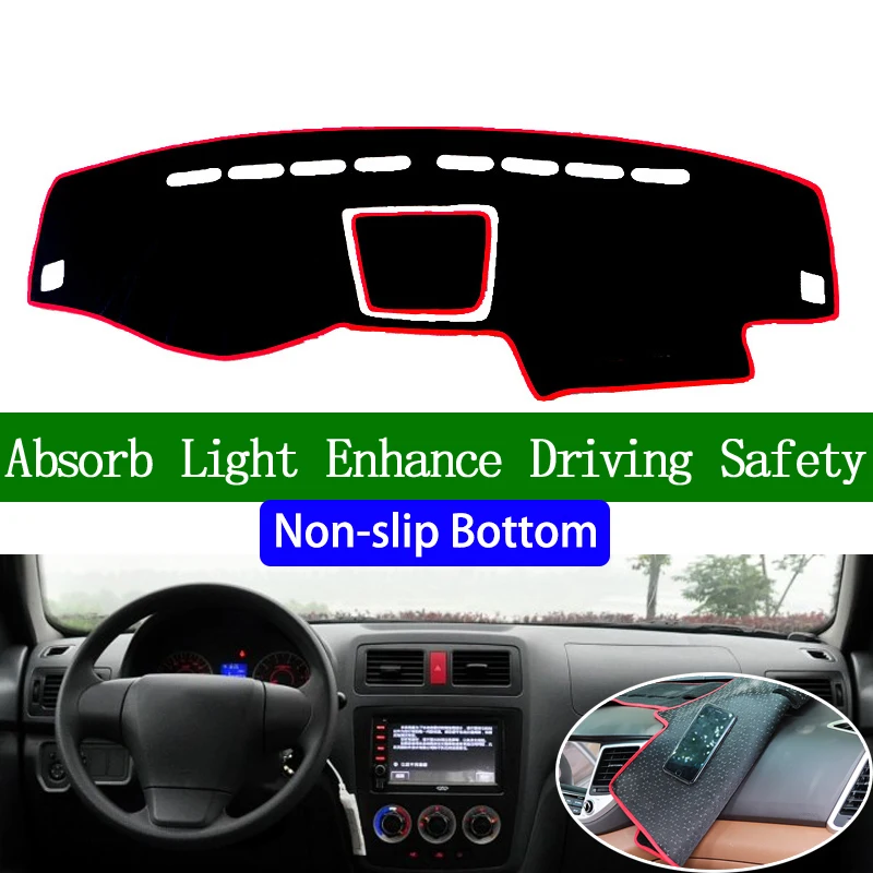 

Для CHERY COWIN 2 COWIN 5 2010 2011 2012 нескользящая Нижняя крышка приборной панели автомобильные наклейки аксессуары для интерьера автомобиля