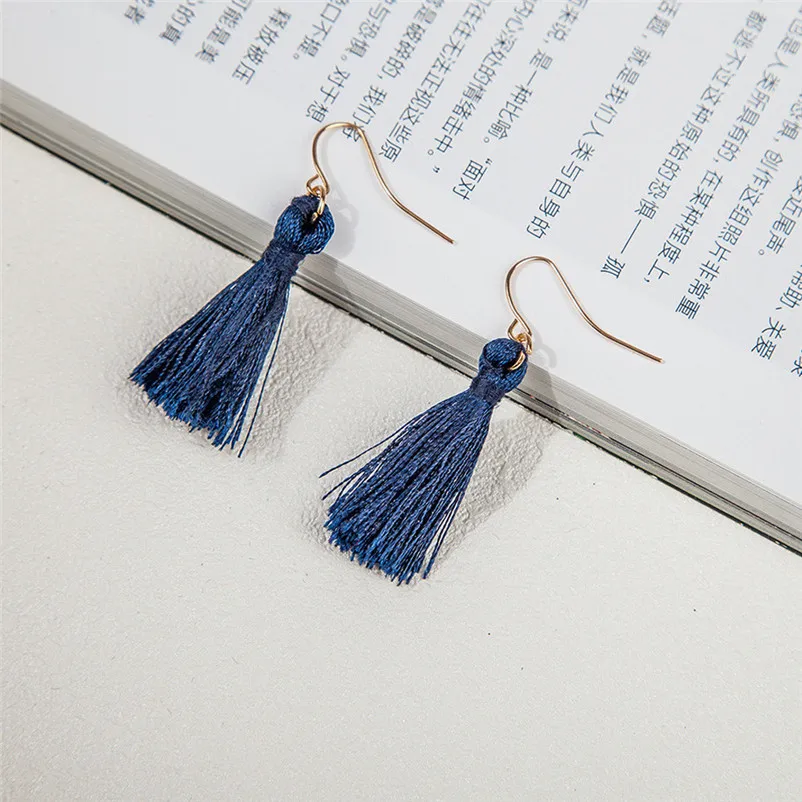 2018 Trendry Earrings for Women Bohemian Earrings Women Long Tassel Fringe Dangle Earrings Jewelry for gift Brincos J05#N (13)
