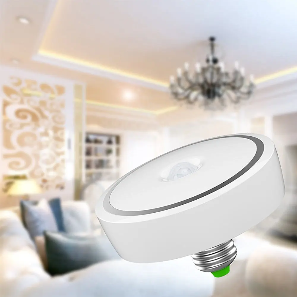 15W Home Smart Infrared LED PIR Motion Sensor Ceiling Lamp E27 Led Bulb