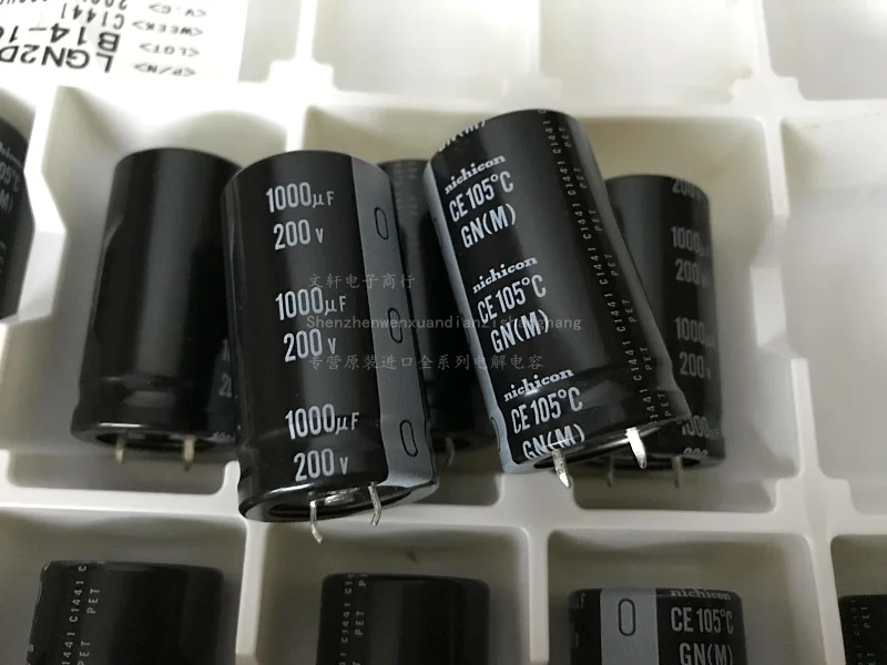 1 шт. электролитические конденсаторы Nichicon 200v1000uf 25*45 GN серии 1000 мкФ 200v |