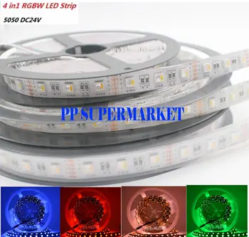 

5M 60leds/m SMD 5050 RGBW 4 in 1, RGBCW/RGBWW LED Strip IP30/IP65/IP67 DC12V