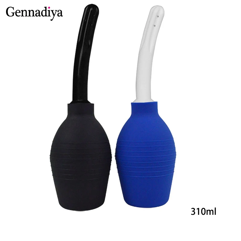 Medical Materials Anal cleaner safe Rectal Syringe Stream Douche Enema Colon Silicone Vaginal