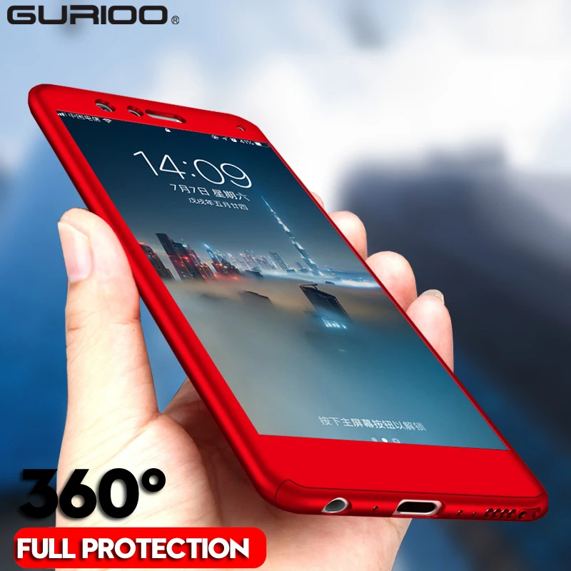 Gurioo Роскошный 360 Полное покрытие жесткий чехол для Huawei Honor 5X 6X 7X 8X 9i V9 играть 8 9 Lite 10