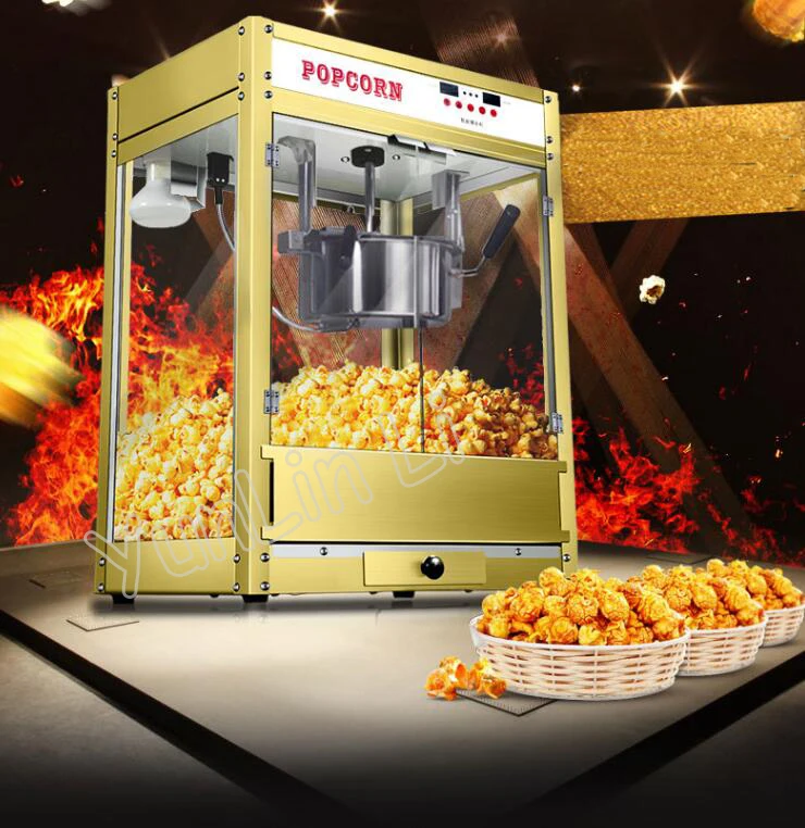 Коммерческий попкорн машина автоматическая сферическая& Бабочка попкорн производитель Электрический попкорн делая машину ZA-805