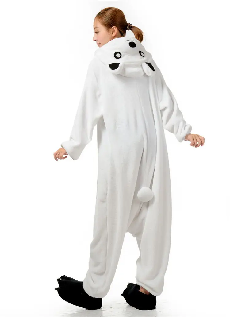 HKSNG/зимние пижамы для взрослых с рисунками животных из мультфильмов белого медведя Kigu, рождественские комбинезоны для девочек, пижамы, костюм, комбинезон, распродажа Kigu
