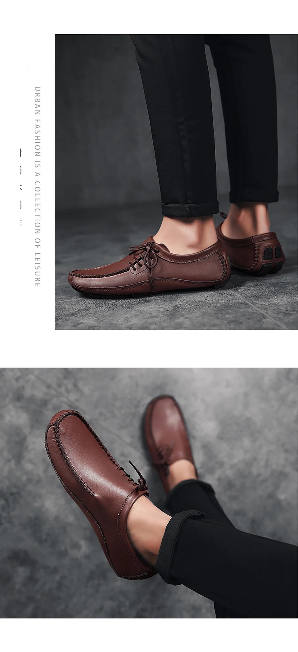 Genuine Leather Business Men Shoes Elegant Hand Sewing Comfortable Office Men Flat Mens Casual Shoes Lace Up 38-47