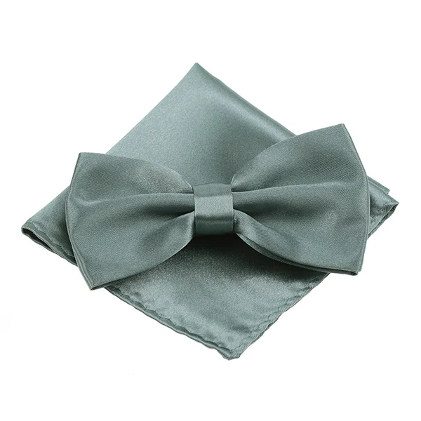 HUISHI галстук на шею простой клетчатый платок с изображением бабочек галстук-бабочка мужской для мужчин Карманный квадратный винтажный Фиолетовый Черный Желтый Серебряный свадебный - Цвет: HS 132