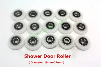 

Free Shipping bathroom door runner sliding shower door roller.outside diameter 19mm/20mm/22mm/23mm/25mm/27mm bearing bore 5mm.