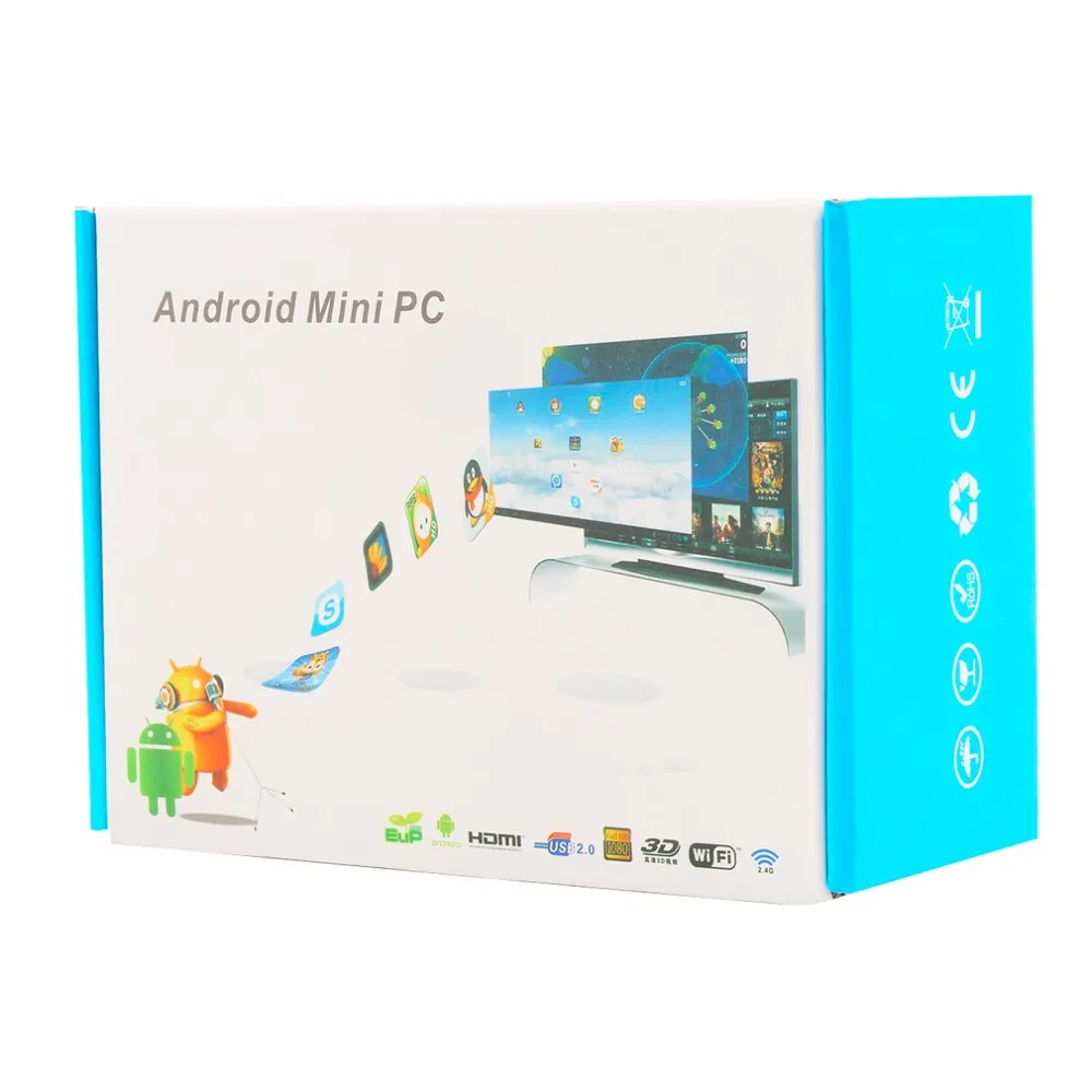 Smart ТВ MK809IV 2 GB 8 GB Android ТВ коробка Беспроводной HDMI ключ для Android Mini PC 4 ядра RK3188T WI-FI ТВ Stick