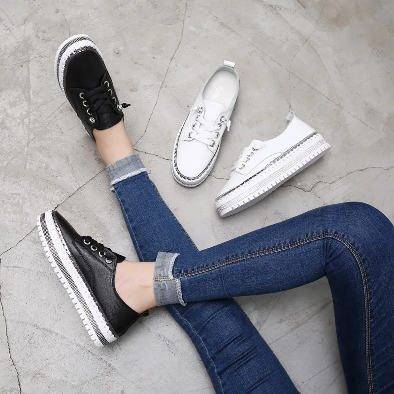 senhoras sapatos casuais femininos branco tênis planos