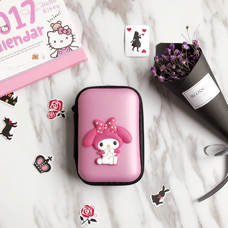 RACAHOO Mini Cartoon Earphone Storage Bag Case For Headphone Key Coin Hard Holder Box Carrying Hard Hold Memory Card Ear Pads4
