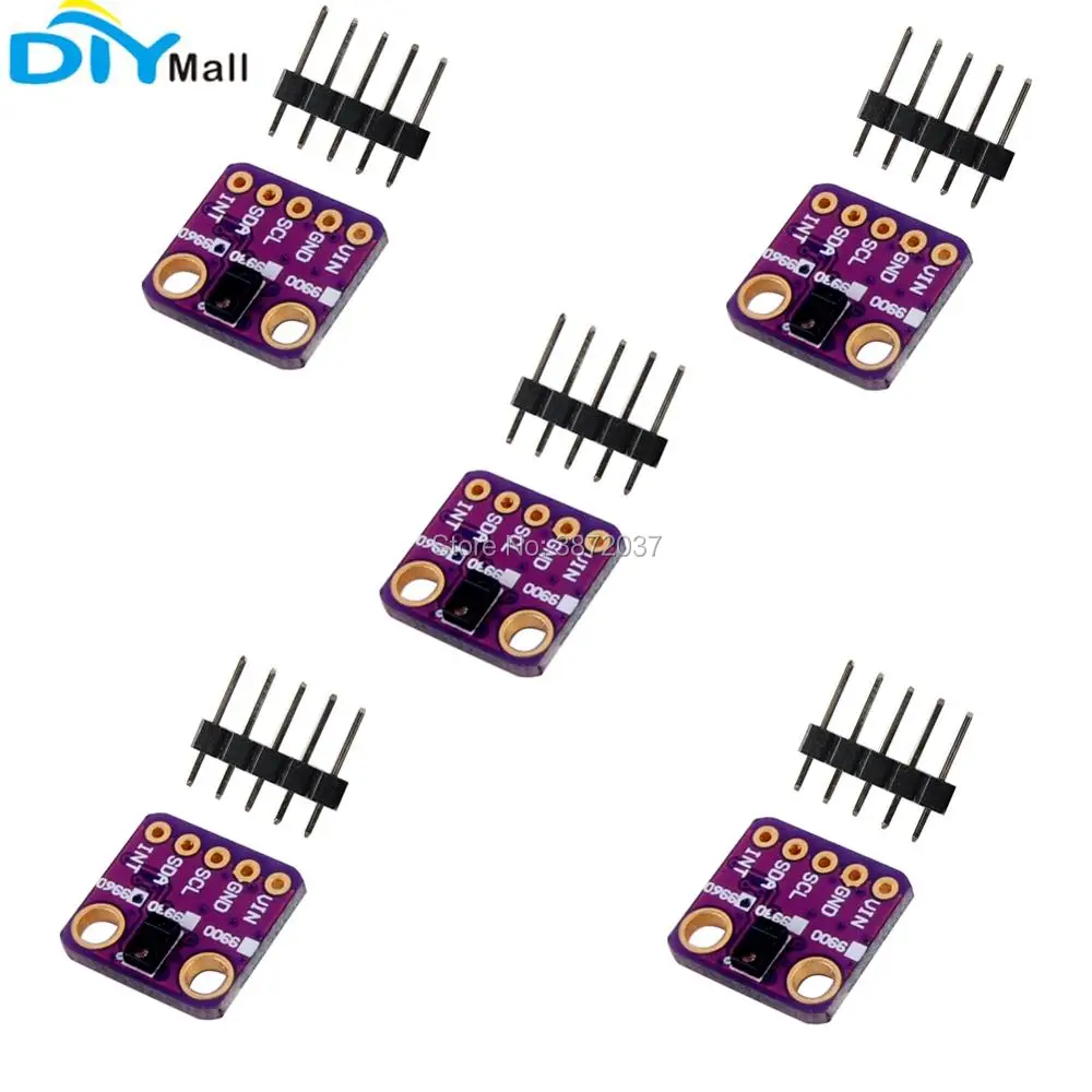 Sensor de Gesto Board para Arduino Lote Apds9960 Rgb Módulo I2c Breakout 5 Pçs – Gy-9960llc