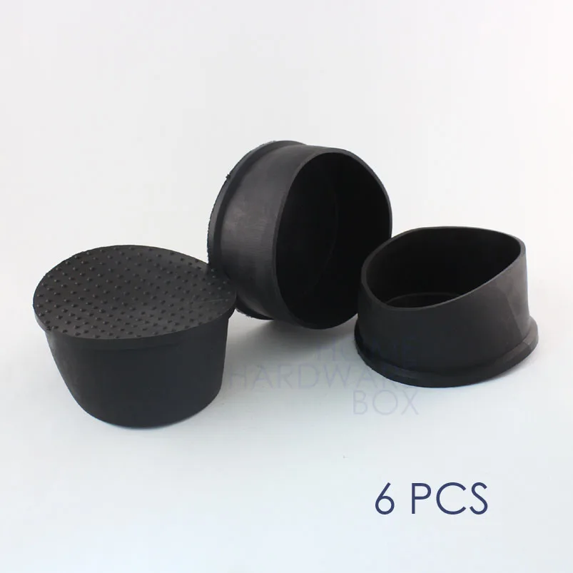 76mm O.D. 6 pc soft rubber round pipe cover external end cap outdoor