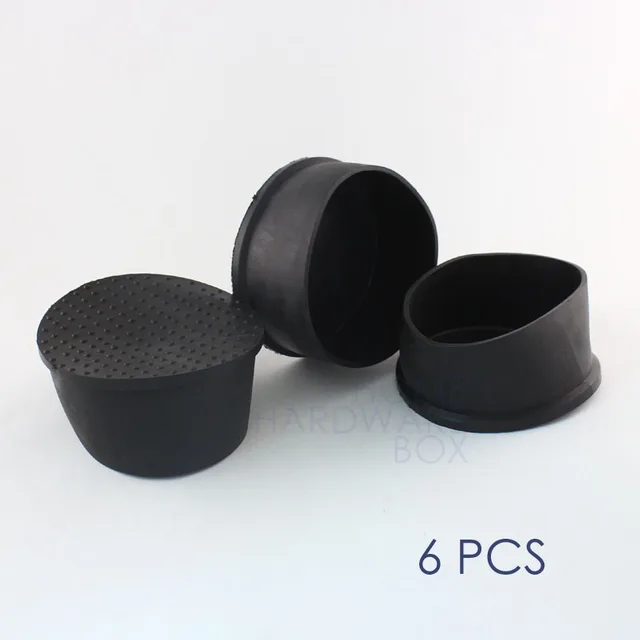 76mm O.D. 6 pc soft rubber round pipe cover external end cap outdoor