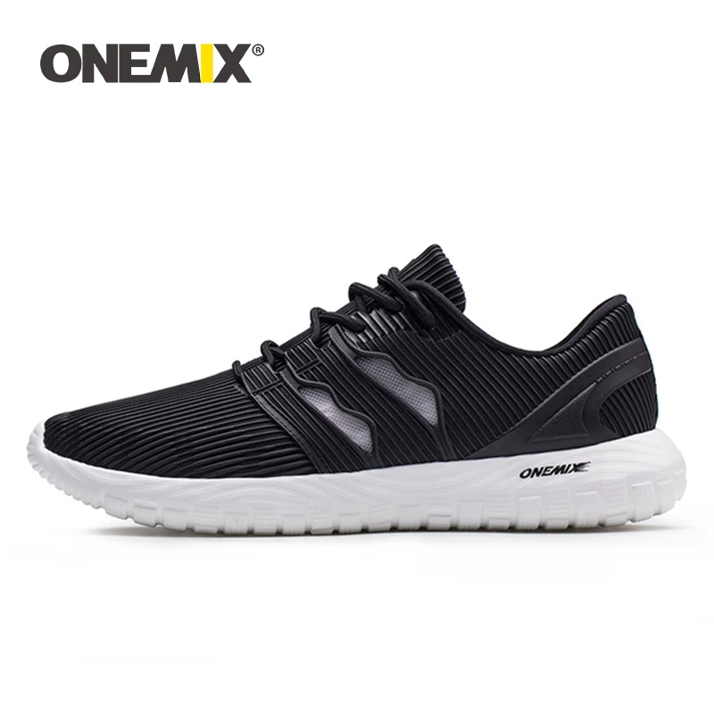 ONEMIX, мужские кроссовки, дышащие, марлевые, сетчатые, вамп, кроссовки, гибкие, прочные, EVA подошва, носки, кроссовки для бега на открытом воздухе