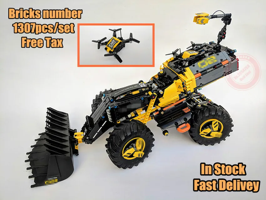

New Technic Volvo Concept Wheel Loader ZEUX Model fit legoings technic city truck Building Blocks Bricks Toys diy gift set