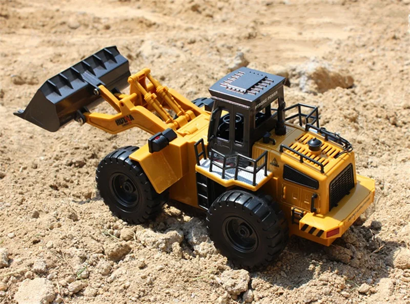 6-канальный RC Автопогрузчик из сплава игрушечный бульдозер нагрузки автомобиля Модель автомобиля Реалистичная машина прочный многофункциональный подарок для детей