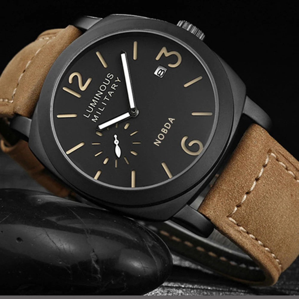 

NOBDA Men Watch Quartz Luxury Watches Men top brand luxury Men Sport Military watches clock Water Resistant
