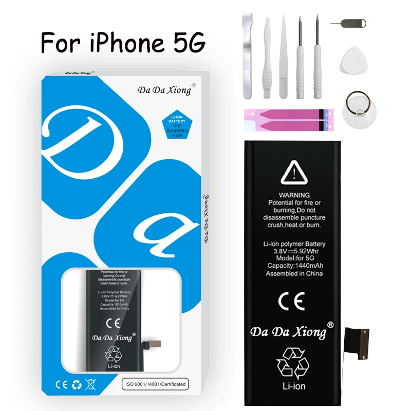 

Original Da Da Xiong Battery For iPhone 5 5G 1440mAh Genuine Li-ion Mobile Phone Replacement For iPhone5 5 G Batteries