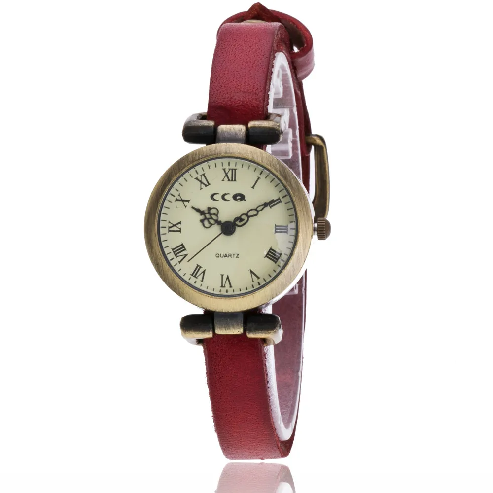 

Women's Elegant Vintage Watch Casual Quartz Leather Band Strap Watch Analog Wrist Watch ladies watches zegarek damski