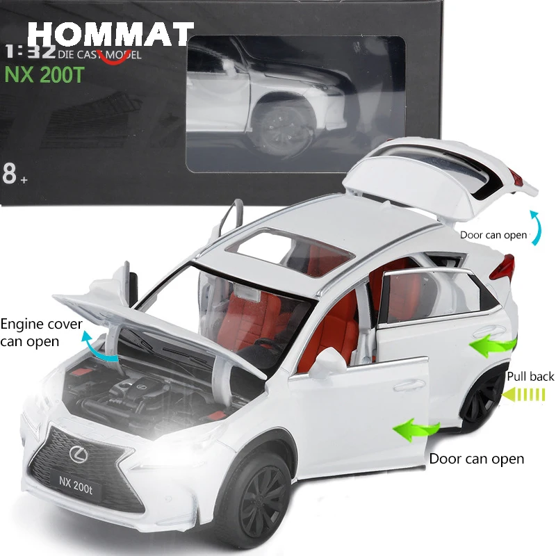HOMMAT Simulation 1:32 Lexus NX 200T внедорожный внедорожник модель автомобиля литые под давлением игрушки модели автомобилей детские игрушки для детей