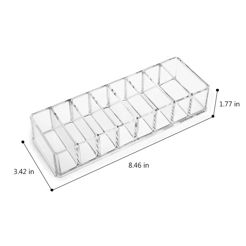 Loozykit акриловая прозрачная коробка для хранения макияжа Органайзер для косметики кисть для ногтей гель-органайзер для хранения комплект ящиков Лидер продаж