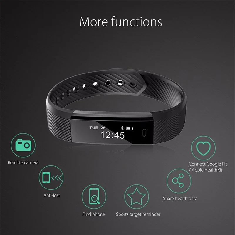 smart watch band bracelet wristband ID115 smartwatch (27)