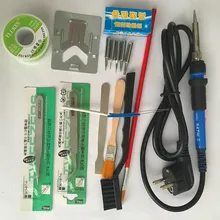 Электрический паяльник с регулируемой постоянной температурой, без свинца, с внутренним нагревом, с вилкой US/EU YIHUA947+ 5 наконечников 220 В/110 60 Вт