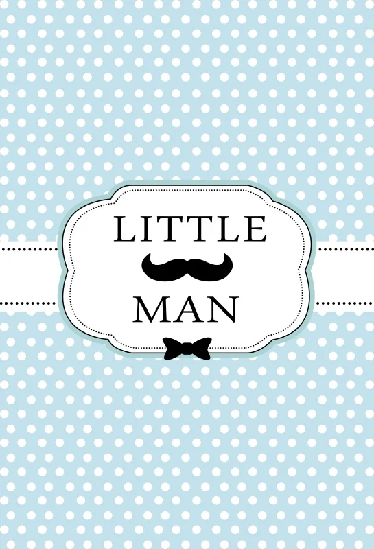 Laeacco Baby Birthday Party Little Man Baby Shower Dots Tie Poster Cartoon Photo Backgrounds Photographic Backdrops Photo Studio